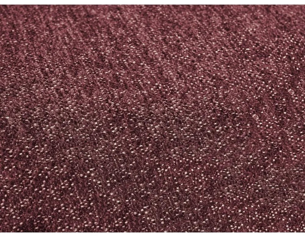 Colțar burgundy extensibil/cu spațiu de depozitare cu tapițerie din chenille (cu colț pe partea stângă/în formă de "U") Everest – Bobochic Paris