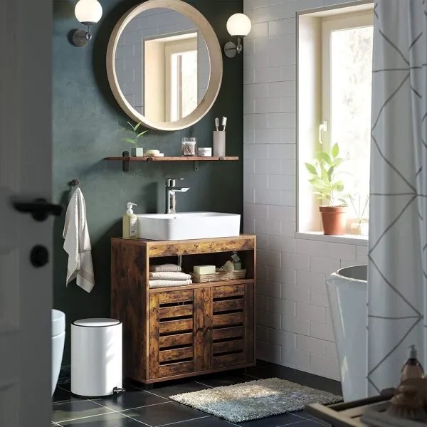 Dulap de baie RENE, maro