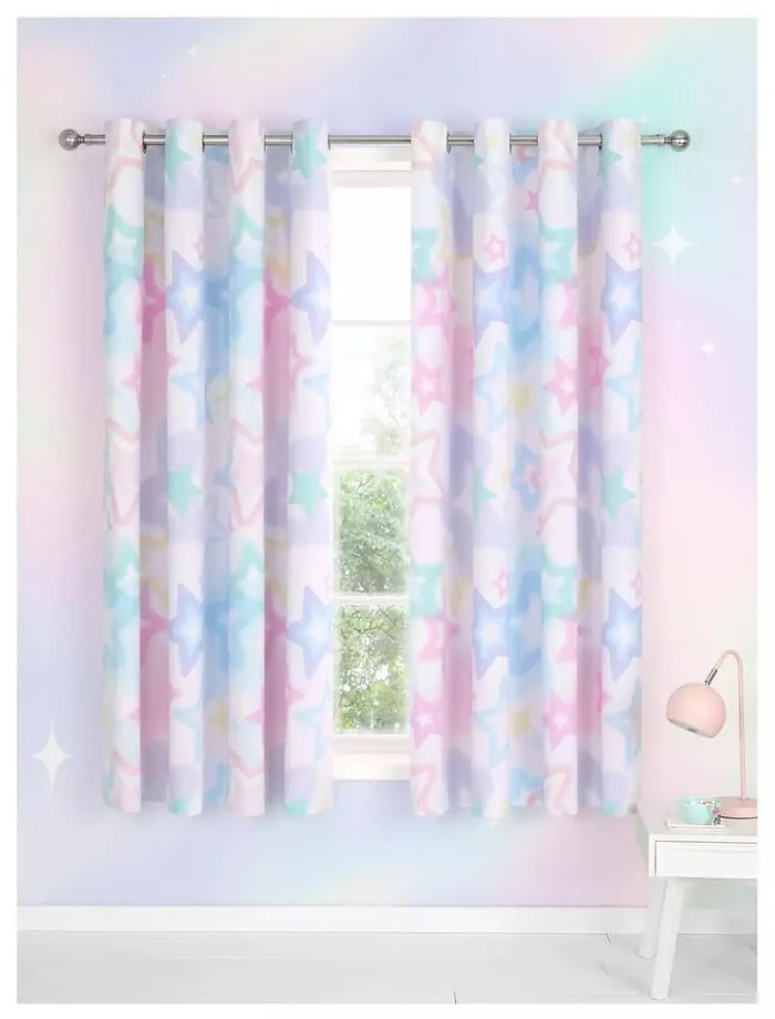 Draperie pentru copii 2 buc. 168x183 cm Ombre Stars – Catherine Lansfield