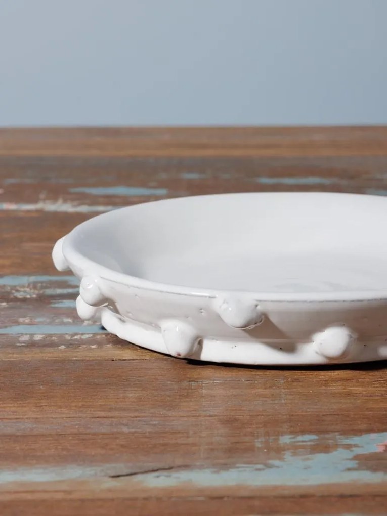 Farfurioara alba din ceramica, D18cm Dante