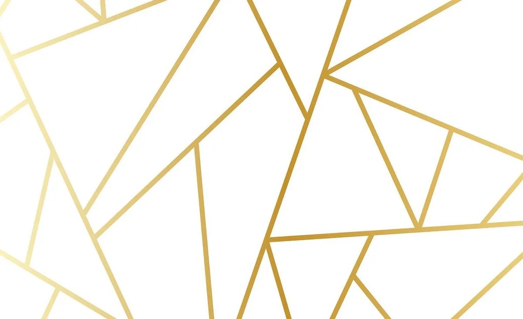 Fototapet - Linii geometrice aurii (152,5x104 cm)