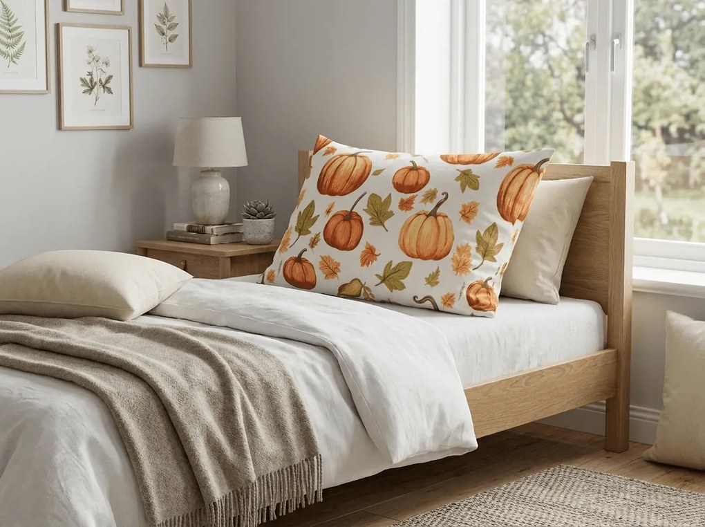 Fata de perna din microfibra AUTUMN PUMPKINS 70x90 cm, colorat
