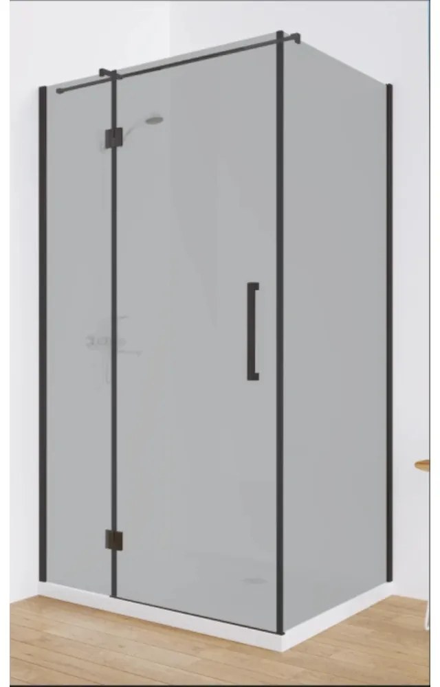 Cabina de Dus Walk-In HouseXL UrbanGlass Premium, 120x80x190 cm, Sticla Securizata 8mm, Reversibila, Geam Gri Fumuriu sau Transparent (Culoare: Gri)