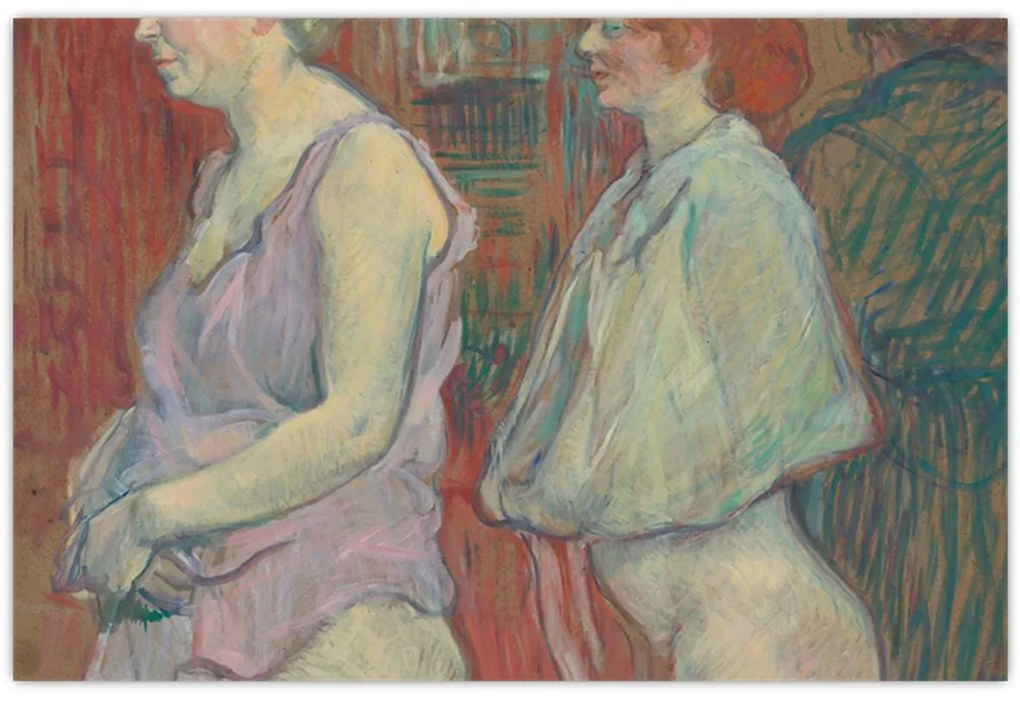 Tablou - Henri de Toulouse-Lautrec, Rue des Moulins, reproducere (90x60 cm)