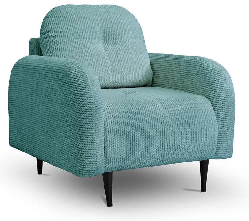 Fotoliu tapițat CLOUDY, turcoaz