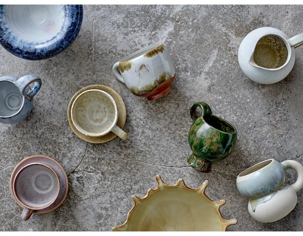 Cești 4 buc. pentru cappuccino din gresie 200 ml Jade – Bloomingville