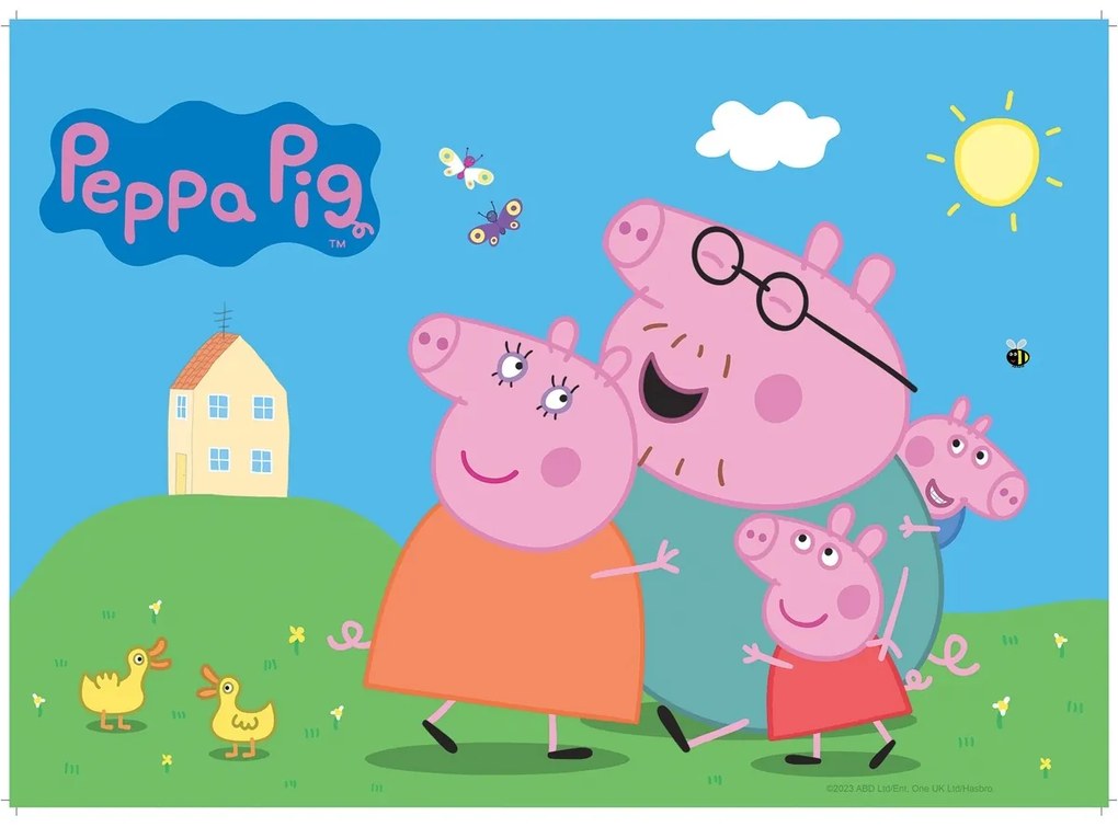 Suport farfurie Peppa Pig pentru copii, 42 x 30 cm