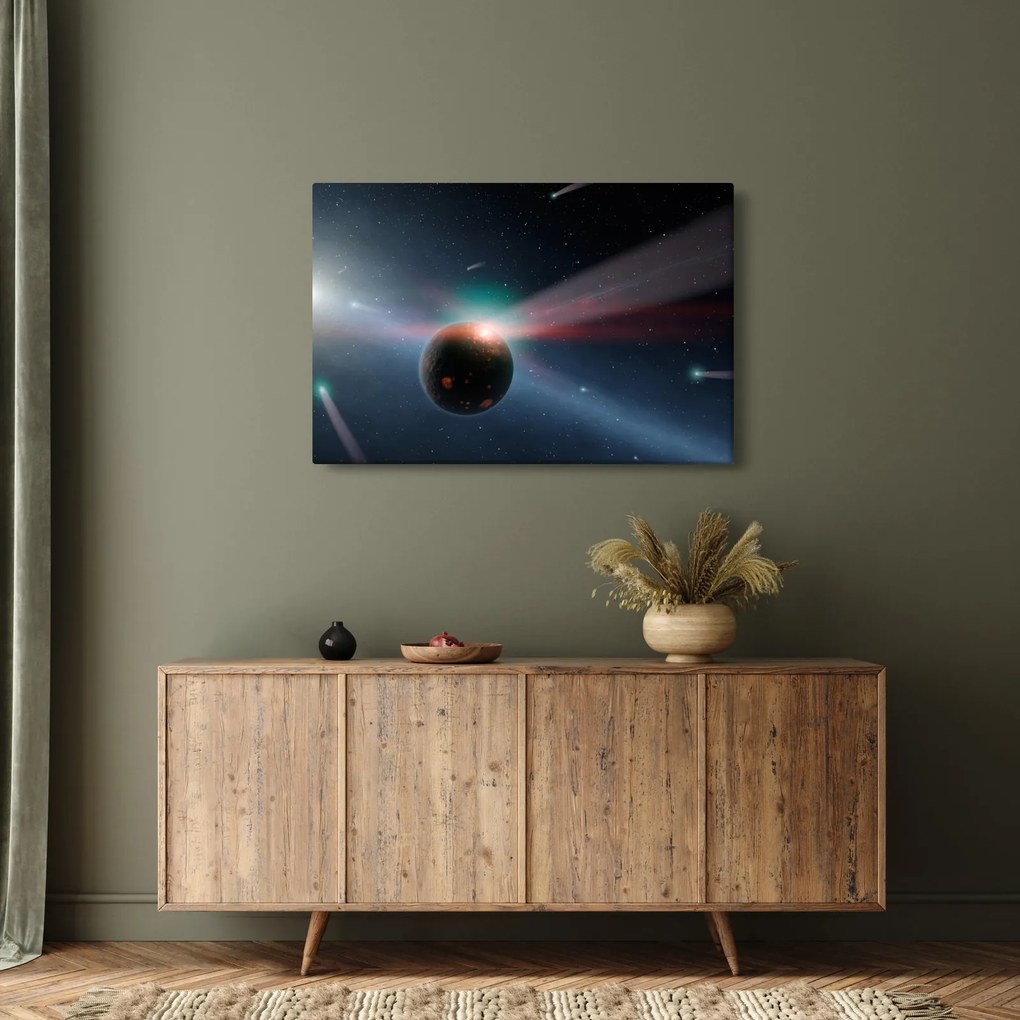 Tablou cu planetă mică (90x60 cm)