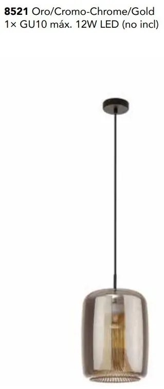 Lustra, Pendul design modern KRISS negru/ crom