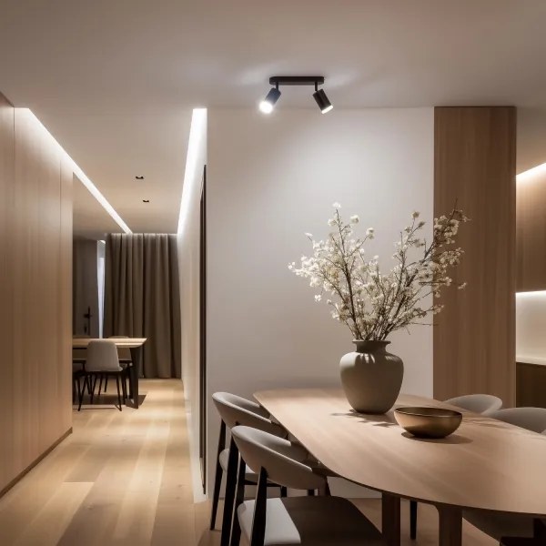 Spot pentru baie Brilagi SELE 2xGU10/30W/230V IP44 negru