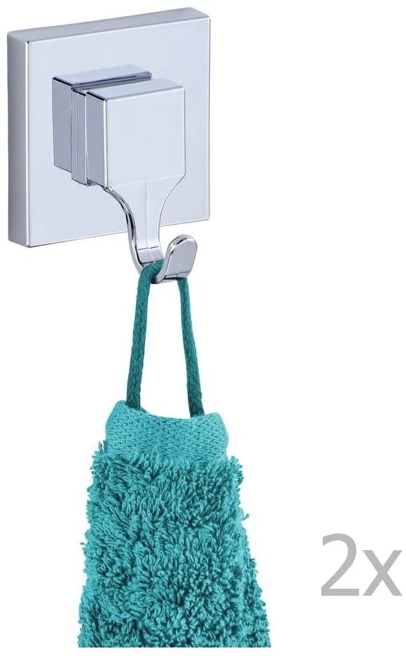 Set 2 cârlige Wenko cu sistem de prindere Vacuum-Loc, până la 33kg