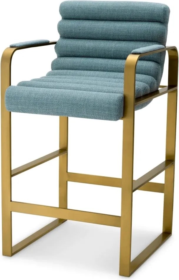 Scaun de bar elegant design LUX Counter Olsen, scalea blue