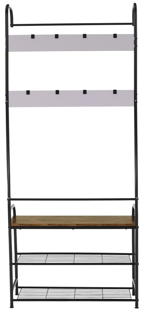 Suport de haine cu pantofar Kelam,79 x 32 x 185 cm