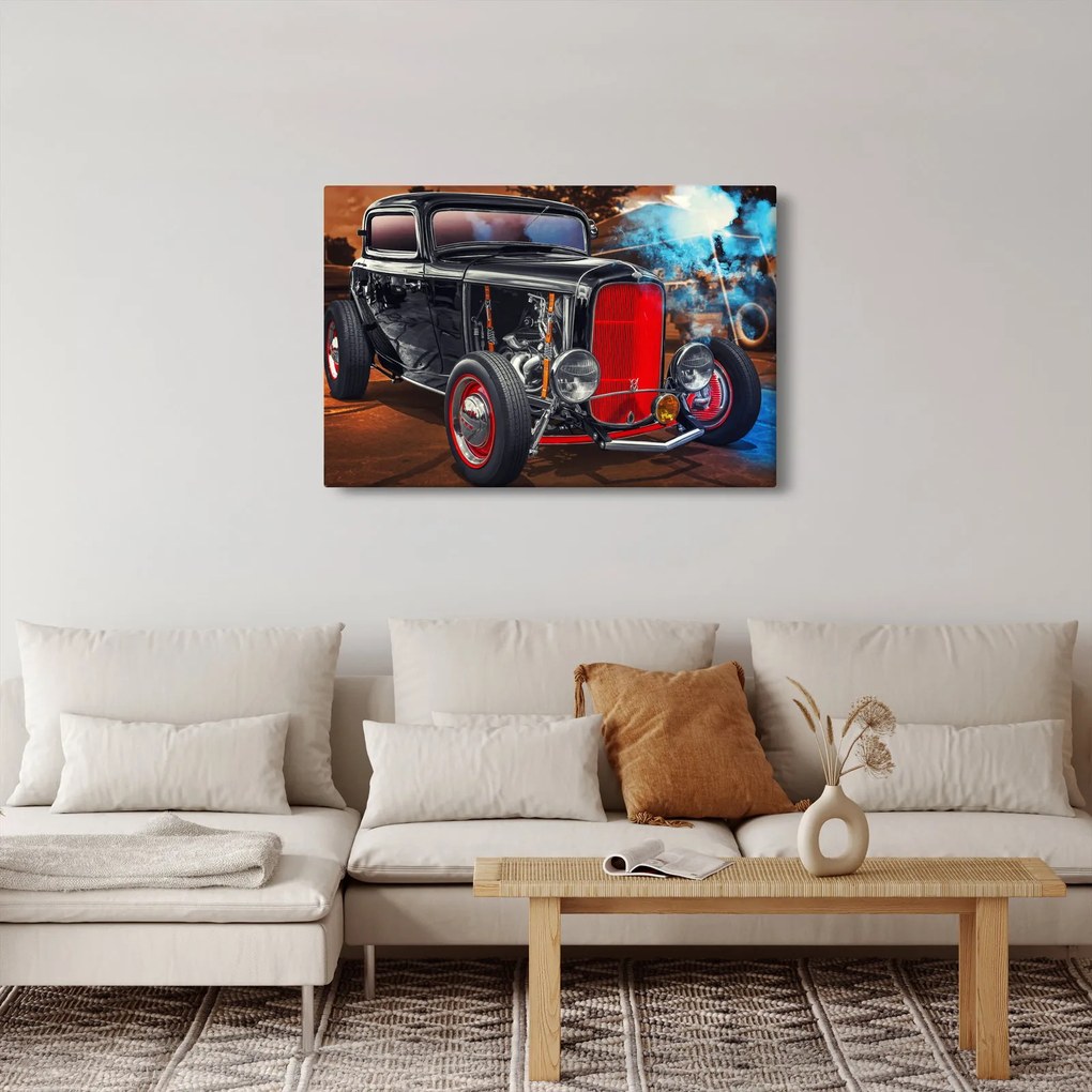 Tablou cu mașina veteran (90x60 cm)