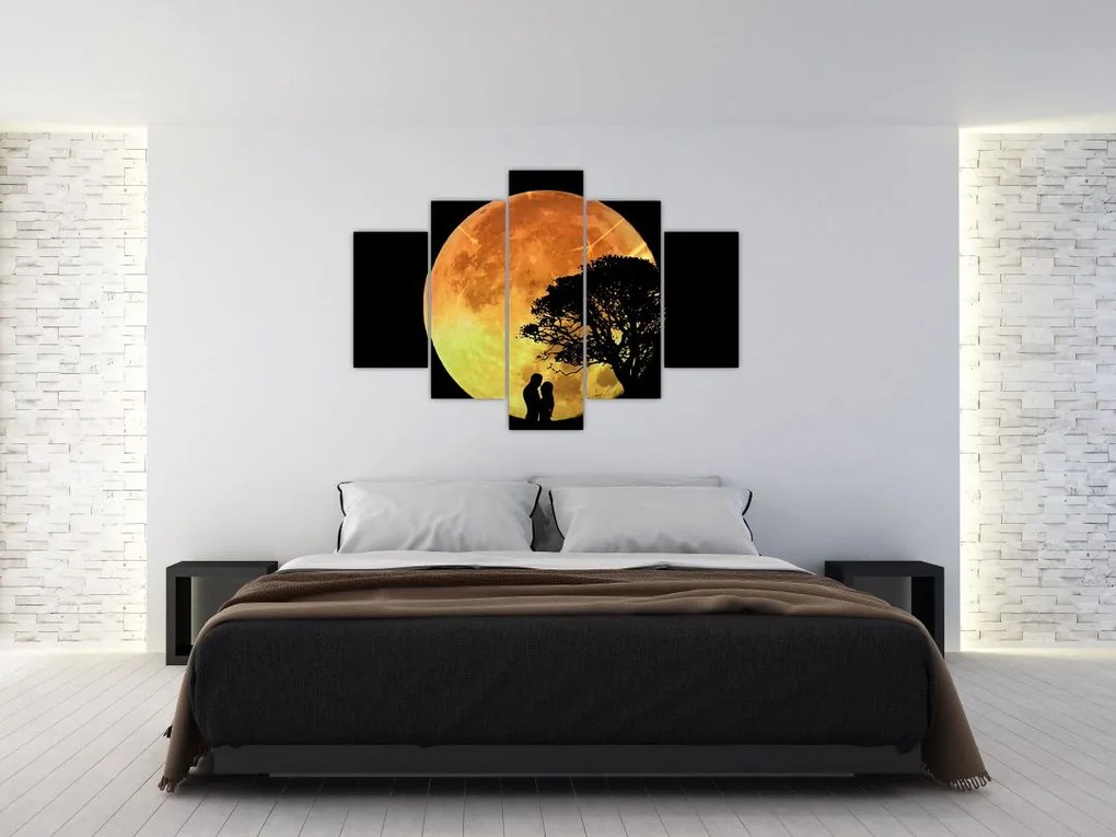 Tablou cu umbre în lumina lunii (150x105 cm)