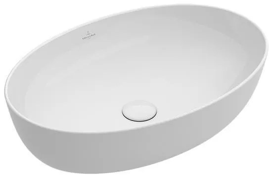 Lavoar pe blat Villeroy & Boch, Artis, oval, 61 cm, alb alpin