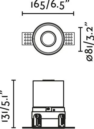 Spot incastrabil cu protectie IP65 FRESH TRIMLESS alb