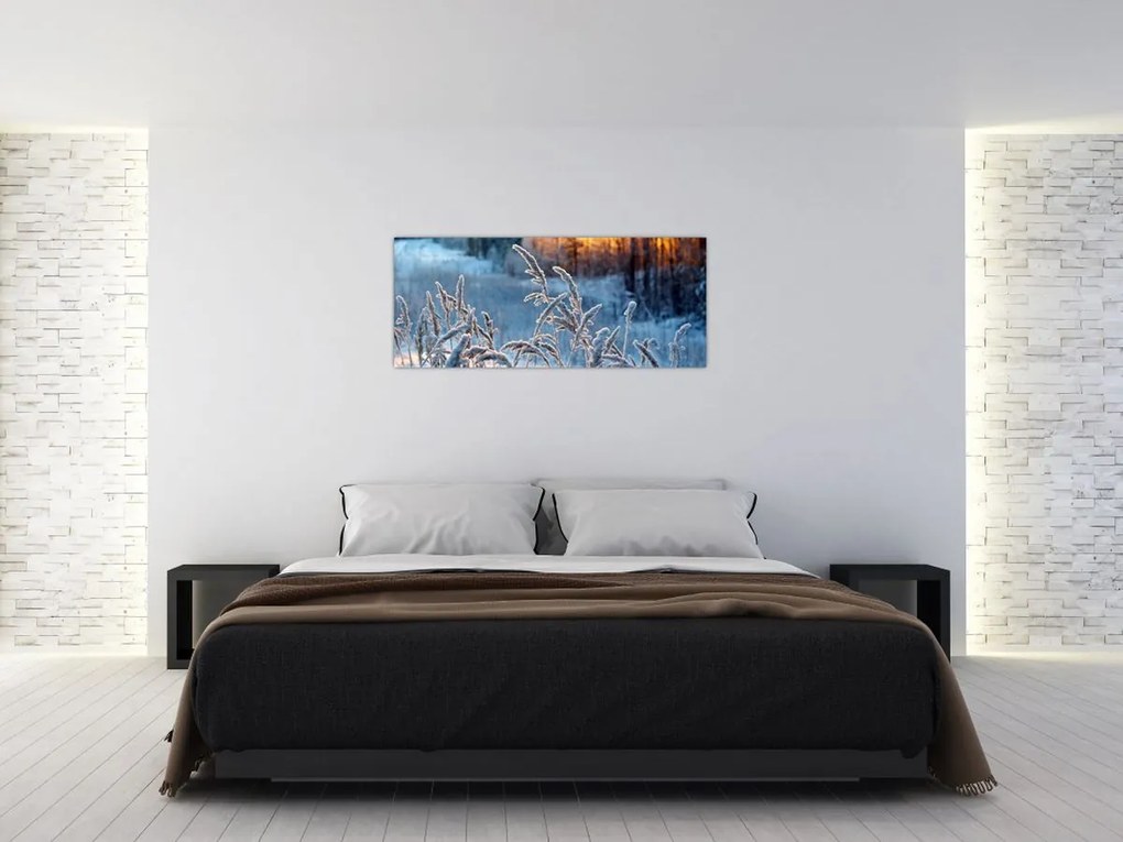 Tablou - Pajiște de iarnă (120x50 cm)