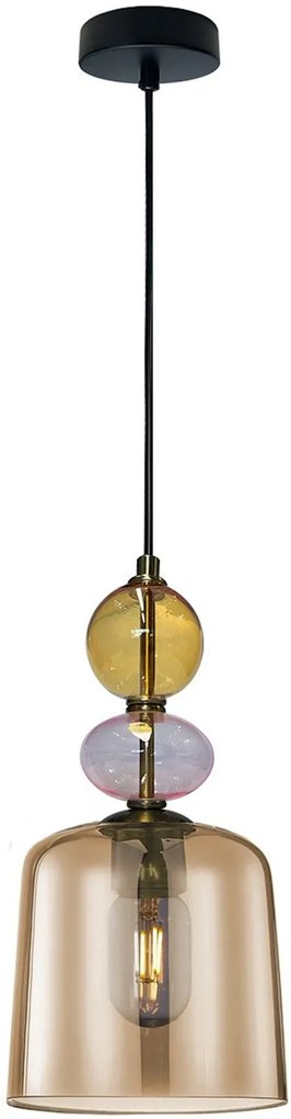 Light Prestige Tropea lampă suspendată 1x18 W chihlimbar LP-2004/1PS