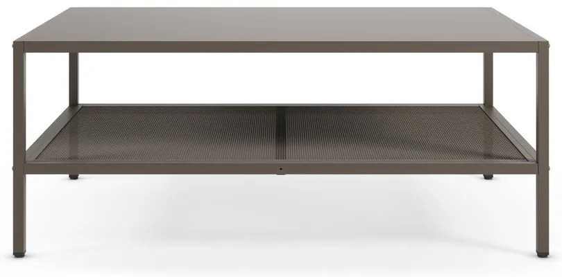 Măsuță de cafea gri din metal 60x100 cm Fayna – Marckeric