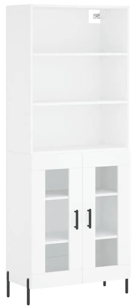 3189325 vidaXL Dulap înalt, alb, 69,5x34x180 cm, lemn compozit