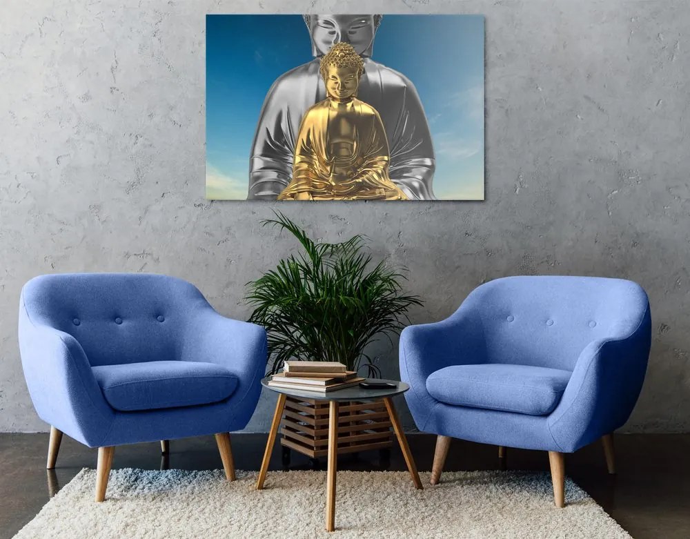 Tablou Buddha meditând
