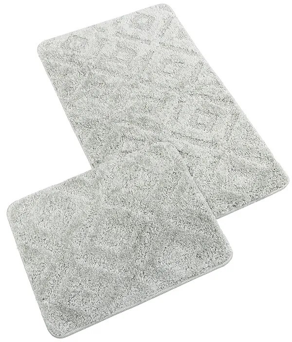 Bellatex Set de covorașe de baie fără decupajBANYSILVER gri deschis, 60 x 100, 60 x 50 cm