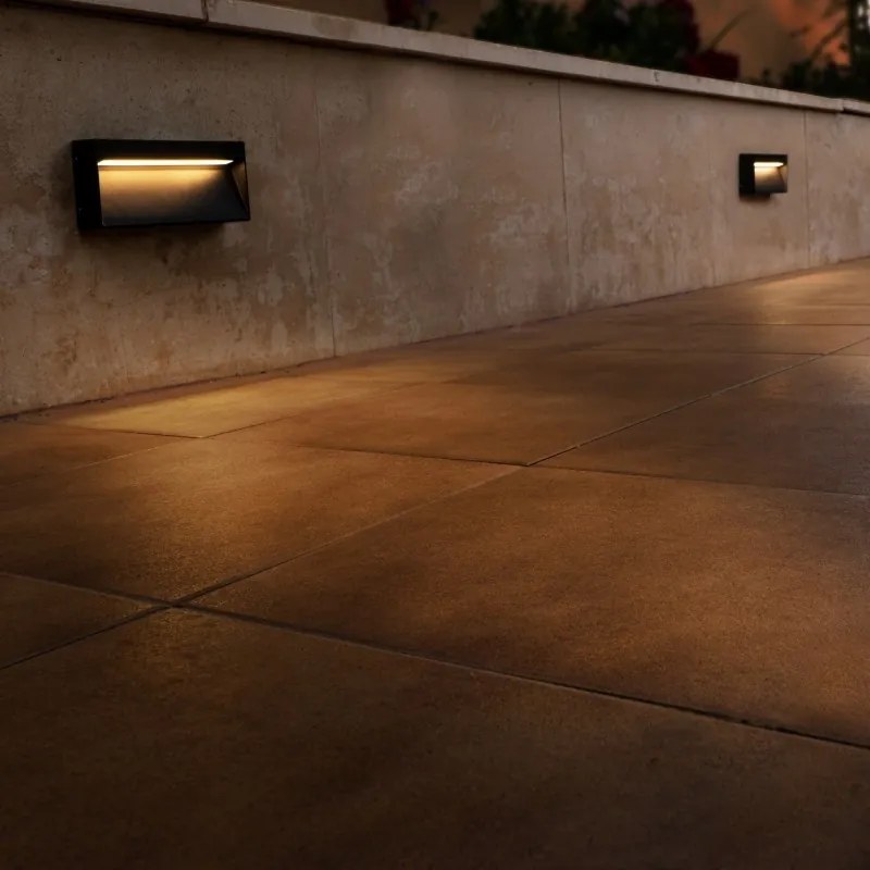 Aplica LED perete exterior ambientala IP65 KAMAL antracit 8W 4000K