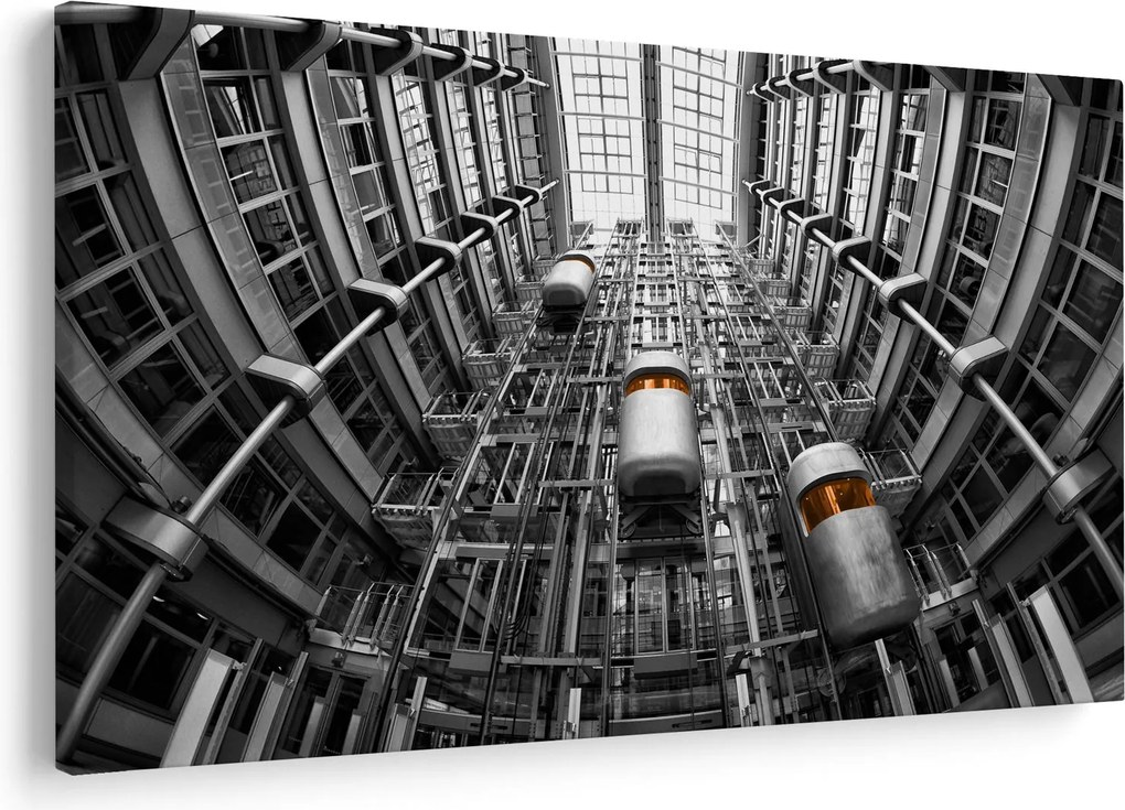Tablou cu lift în clădire (90x60 cm)