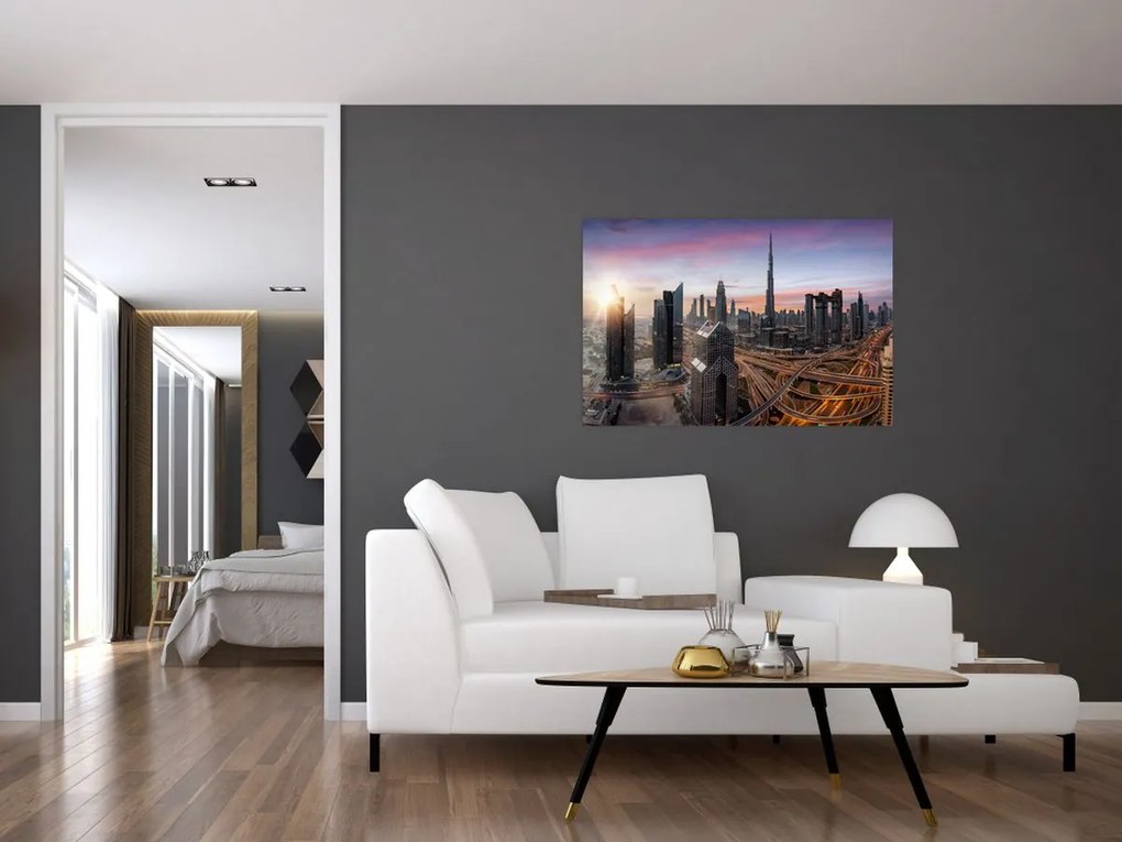 Tablou - Panorama din Dubai (90x60 cm)