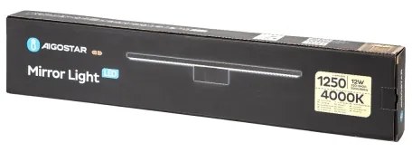 Aigostar - Aplica LED pentru oglindă de baie, 12W, 230V, 4000K, 60 cm, IP44, negru