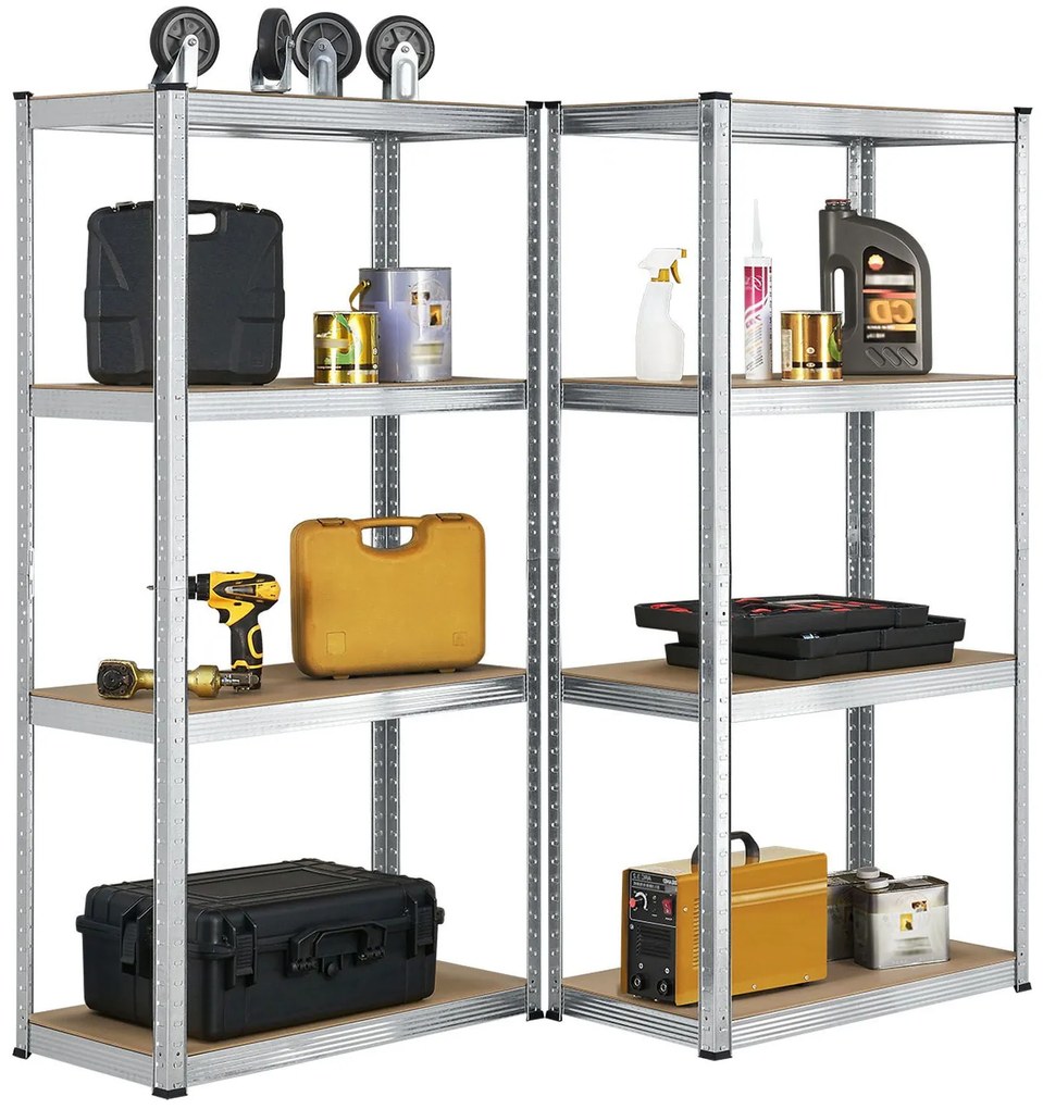 Juskys Set 2 rafturi - 160 x 80 x 40 cm