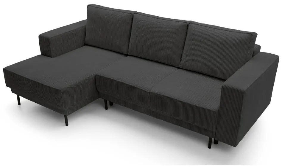 Colțar Rodriguez mini (S) (gri închis + negru). 1099135