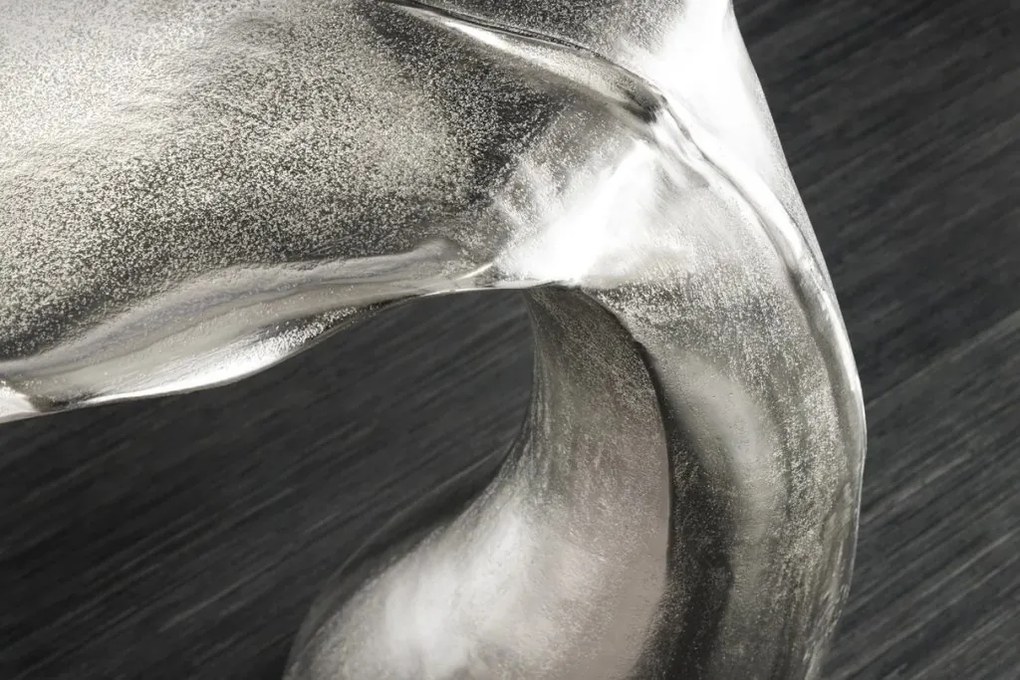 Masuta laterala design unic WILDLIFE WALFLOSSE 65cm argintiu A-44842 VC