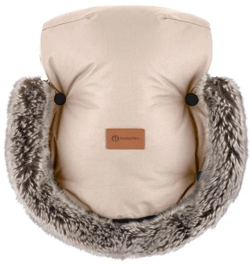 SET sac pentru cărucior 4 în 1 PETITE&MARS ARCTIC + mănuși pentru cărucior Rose Petal