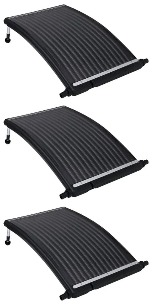 Panouri solare de incalzire piscina, 3 buc., 110x65 cm, curbat 3, 110 x 65 cm