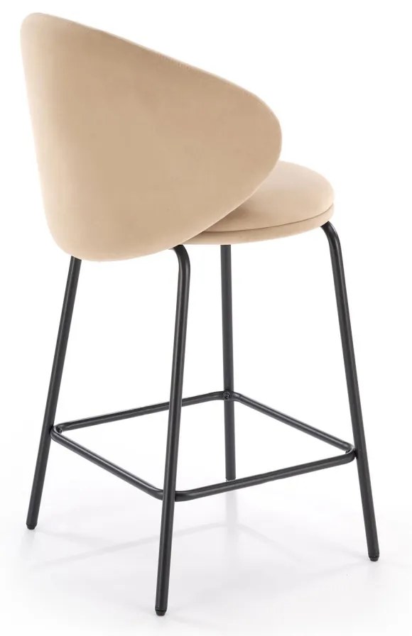 Scaun de bar H121 bej/negru