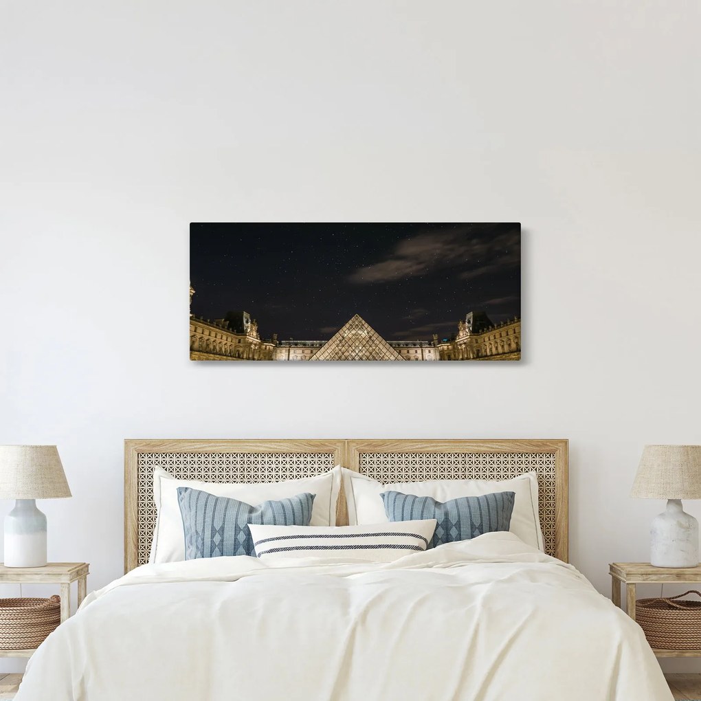 Tablou - Louvre nocturn (120x50 cm)