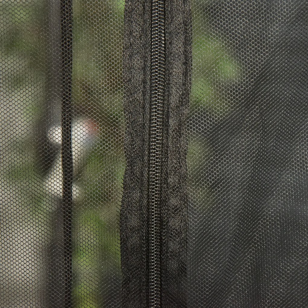 Outsunny Plasă de Protecție pentru Umbrelă de Soare, Copertină și Casă Plasă, Negru, 7.5' | Aosom Romania