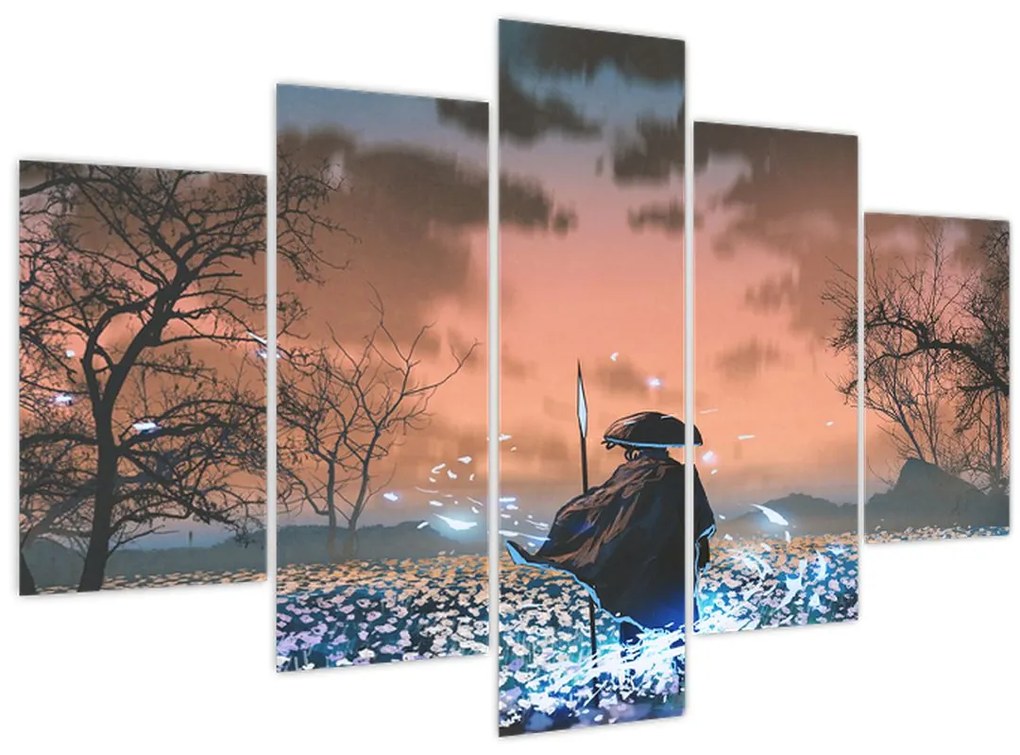 Tablou - Ilustrație a unui războinic (150x105 cm)