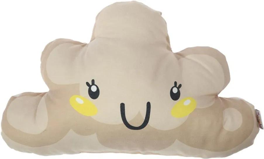 Pernă din amestec de bumbac pentru copii Apolena Pillow Toy Arro, 21 x 40 cm, maro