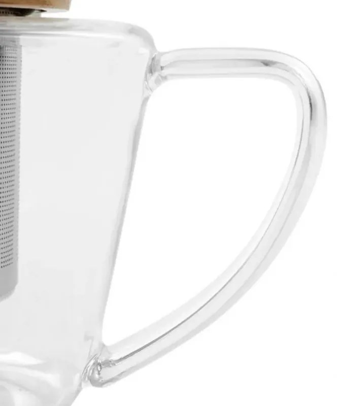 Ceainic INFUSION Viva Scandinavia V75400, 500 ml, Infuzor, Capac bambus, Transparent