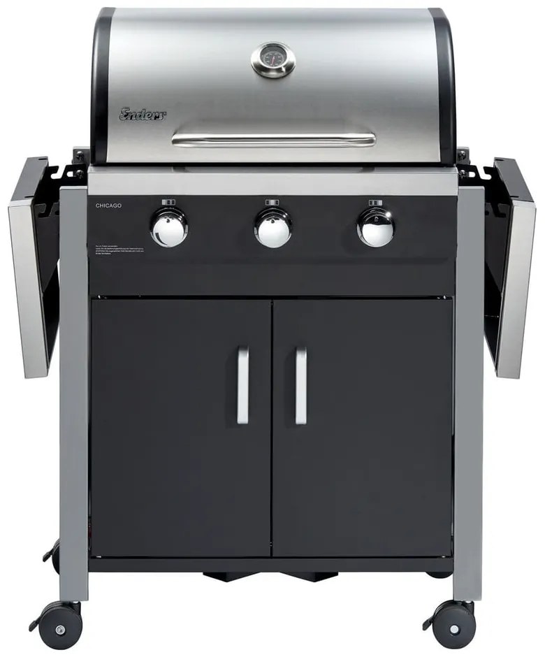 Grătar cu gaz pentru exterior ENDERS Chicago 3, negru