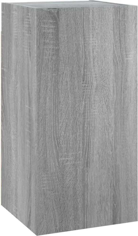 vidaXL Comodă TV, gri sonoma, 30,5x30x60 cm, lemn prelucrat