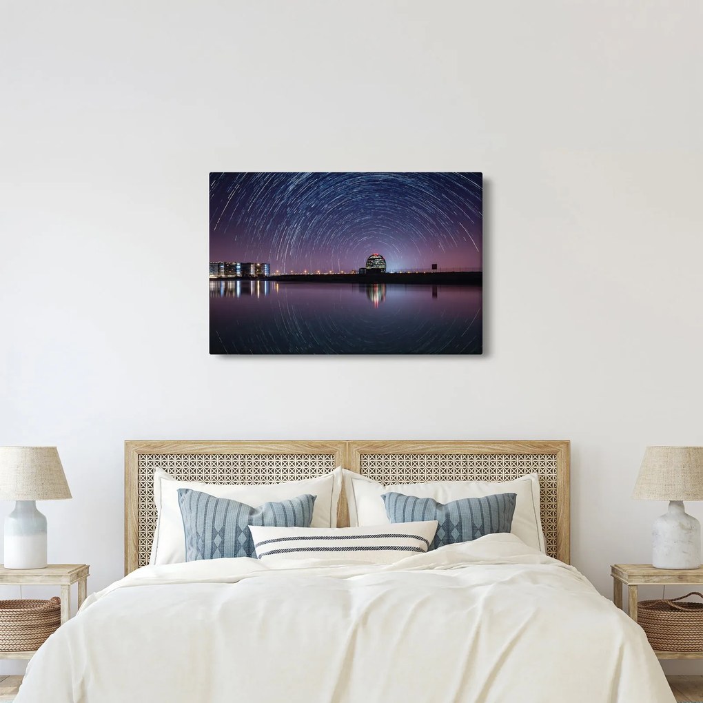 Tablou cu cerul nocturn și stele (90x60 cm)