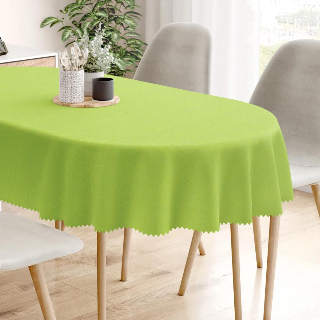 Goldea față de masă teflonată - verde - ovală 120 x 160 cm