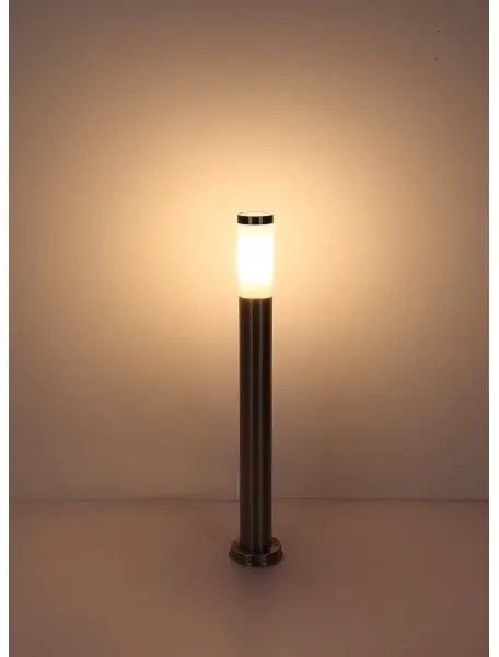 Lampă de exterior Globo 31588 BOSTON 1xE27/23W/230V IP44 80 cm crom lucios