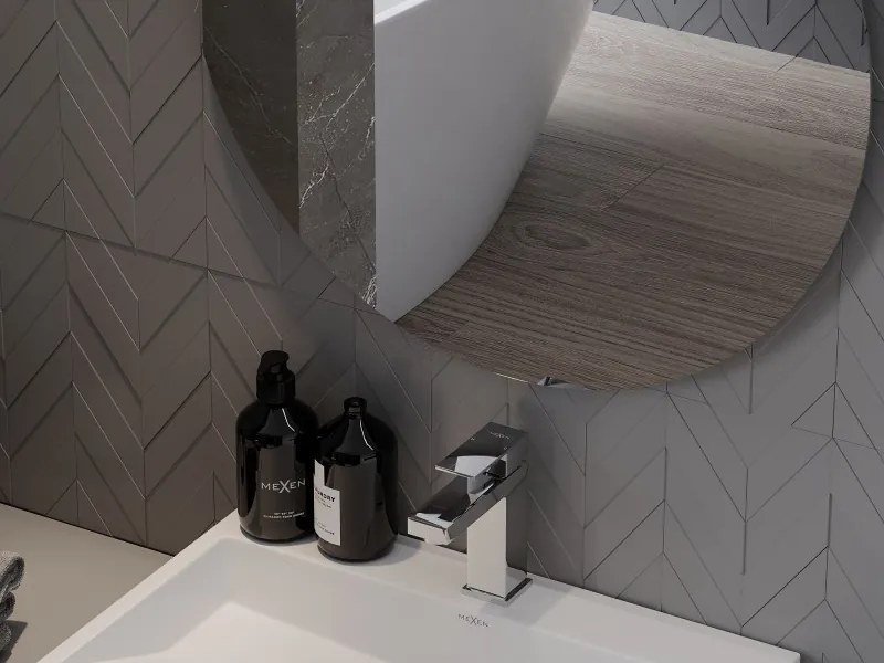 Mexen Alto oglindă de baie rotundă 80 cm - 9853-080-080-000-00