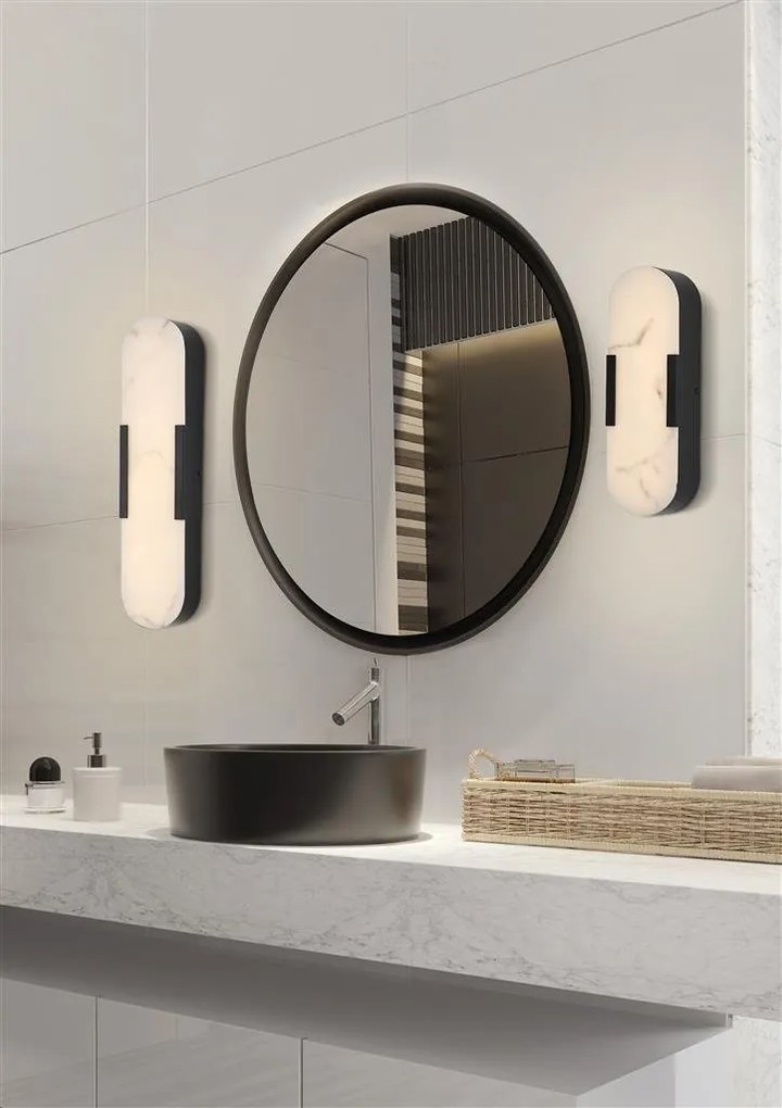 Aplica LED de perete baie rasina marmura Opaline L-50cm