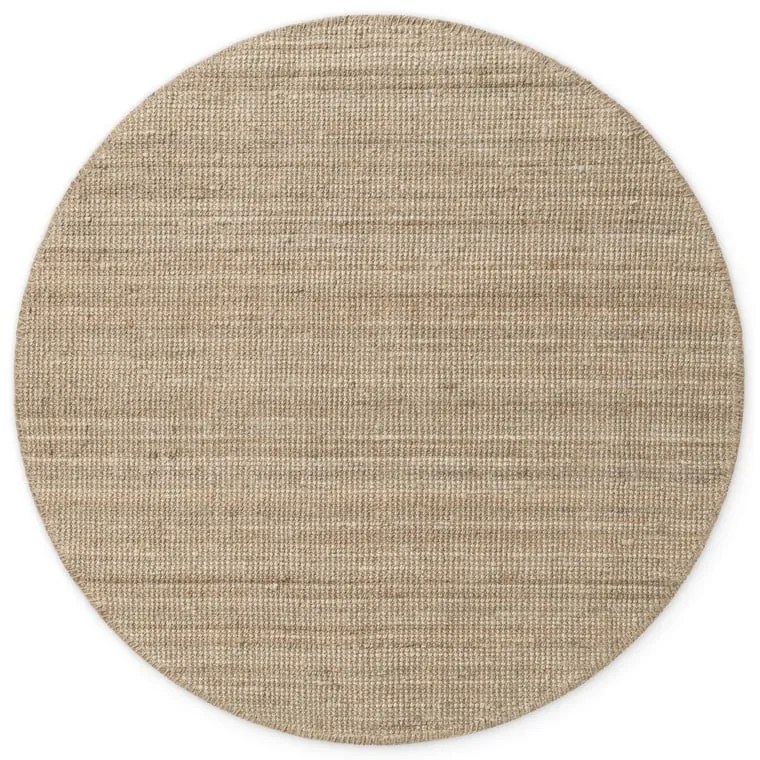 Covor taupe rotund din iută ø 200 cm Bouclé Jaipur – Hanse Home